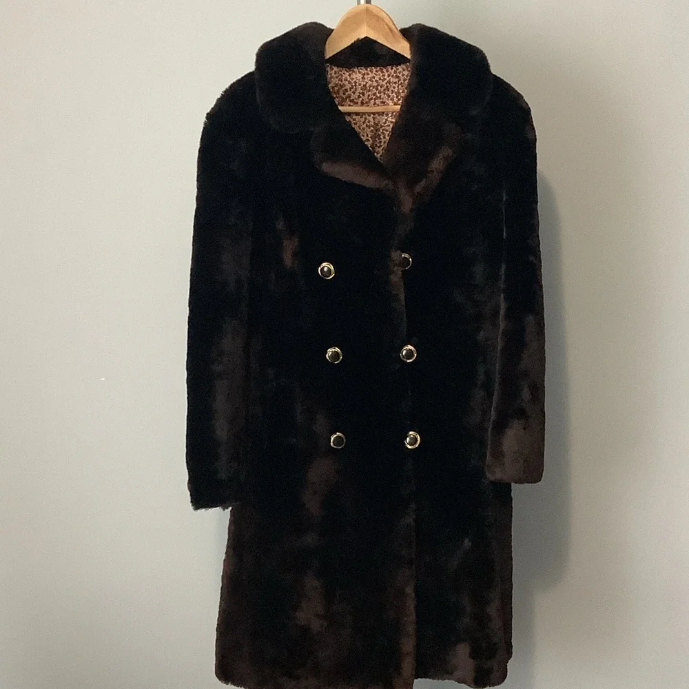 Sheepskin Fur Coat - Picture 2 of 9